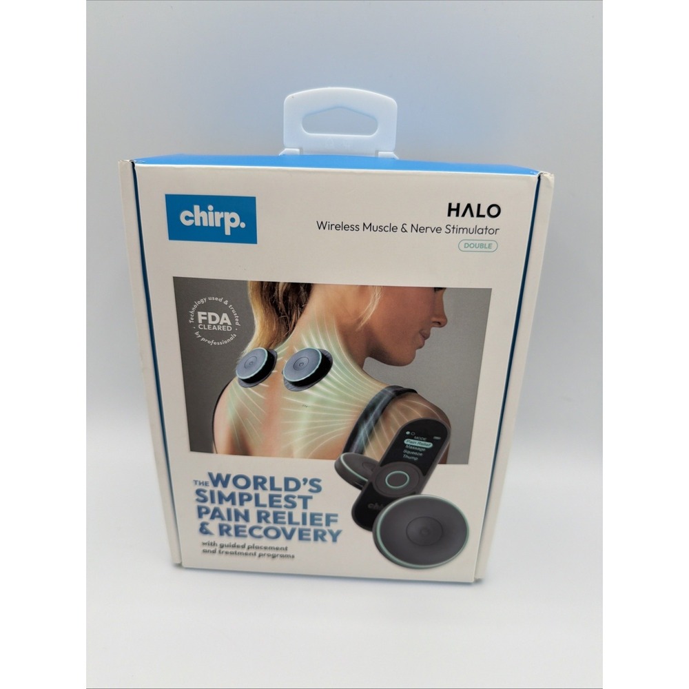 Chirp HALO Wireless Muscle Nerve Stimulator Double R-TENS-DBL-BK-R